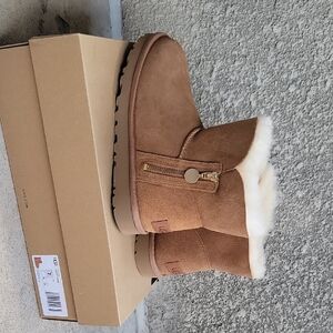 UGG Chestnut Shearling Ankle Boots